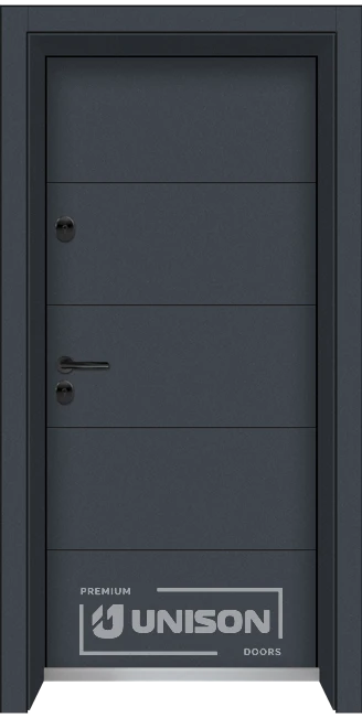 Входна врата UNISON CLIMA Pro Антрацит
